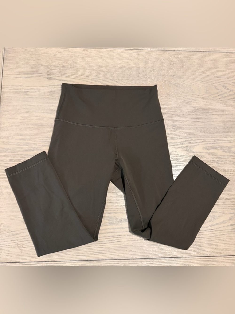 lululemon athletica Olive Green Seam-Detail Leggings 23” inseam